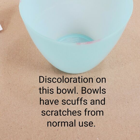 Vintage Set of 6 Tupperware Refridgerator Bowls # 148 Green White Yellow Plastic - Picture 4 of 4